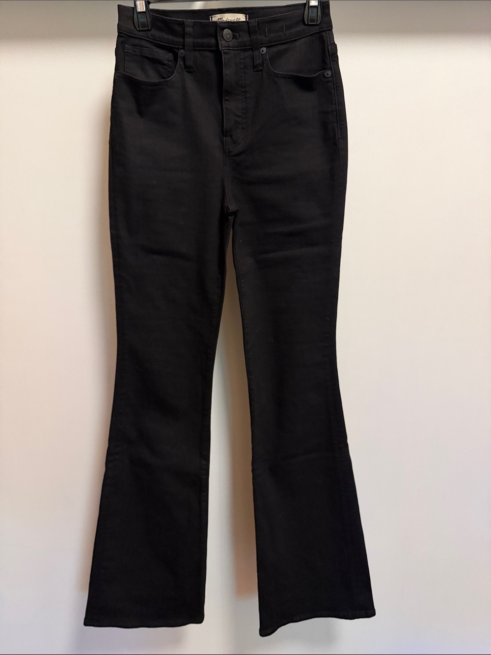 Madewell - Women’s Skinny Flare Stretch Black Jeans size 26T tall / long length